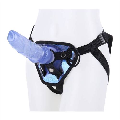 8 inch Deluxe Glitter Strap-On Harness Kit With Dog Dildo