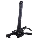 16 Inch Extra Long Thin Lesbian Strap-On Harness Set
