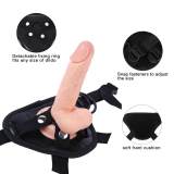 6.5 inch Beginner's Unisex Strap-On Harness Kit With Realistic Dildo