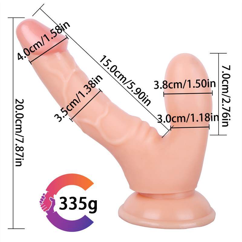 7.5 Inch Double Headed Dildo with Suction Cup