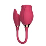 2 in 1 Rose Clit Sucking and Vibrating Toy