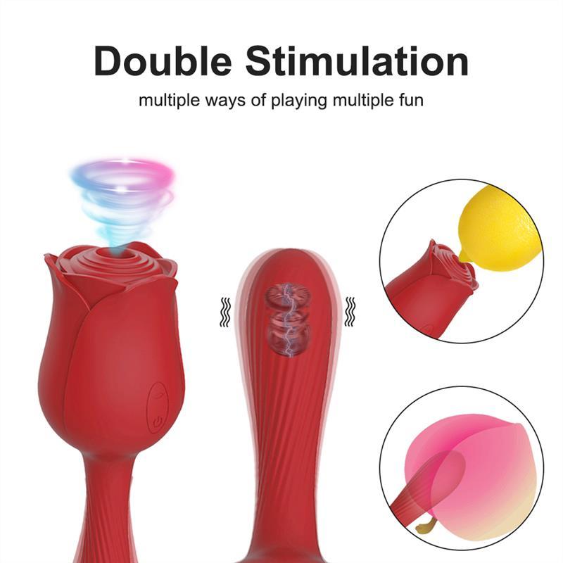 Rose Clit Suction Toy with Handle
