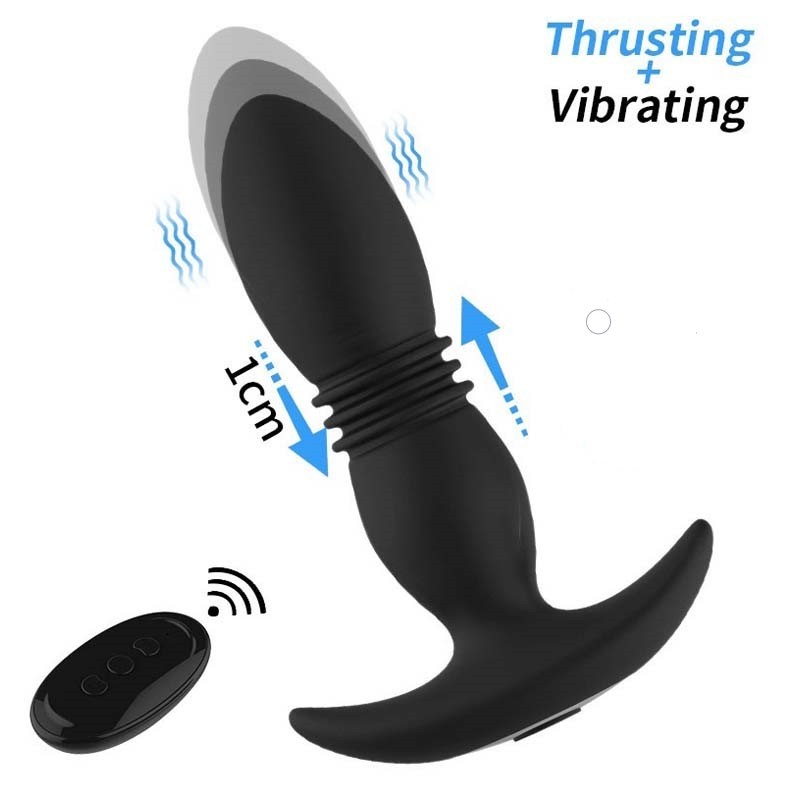 Vibrating Prostate Massager Remote Control Anal Butt Plug