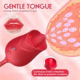 New Rose Toy with Tongue Licking and Thrusting Vibrator