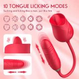 New Rose Toy with Tongue Licking and Thrusting Vibrator