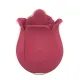 Flower Shape Red Rose Sex Toy With Tongue Clit Licker