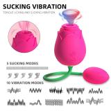Rose Nipple Clitoris Sucker with Vibrating Egg