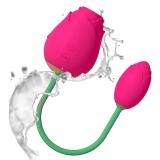 Rose Nipple Clitoris Sucker with Vibrating Egg