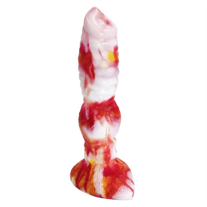 8.5 Inch Puppy Dog Penis Soft Silicone Dildo