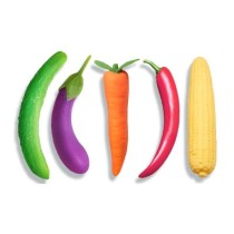 Vegetable Masturbation Women Vibrator (Cucumber / Eggplant / Carrot / Corn / Pepper)