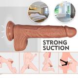 8.5 Inch Warming Thrusting and Vibrating Dildo Mens Penis
