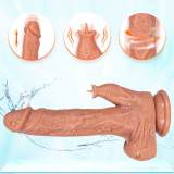9 Inch Realistic Vibrating Thrusting and Rotating Dildo Remote Controlled