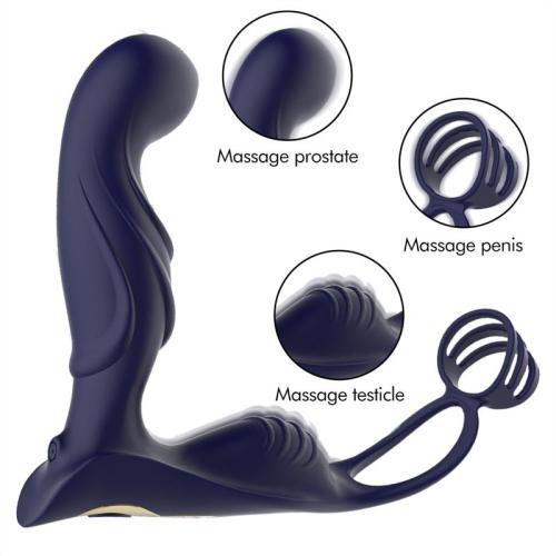 Dual Motors 12 Vibration Prostate Massager Anal Plug