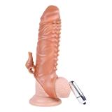 6.7 Inch Beaded Penis Extension with Bullet Vibrator