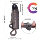 6.7 Inch Soft Silicone Cock Sleeve Penis Sheath