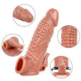 6.7 Inch Beaded Penis Extension with Bullet Vibrator