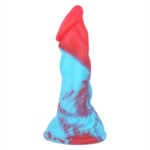 8.7 Inch Suction Cup Colours Anal Snake Dildo