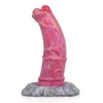 8.5 Inch Thick Hippo Penis Platinum Silicone Animal Dildo