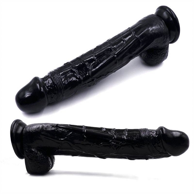 13 Inch Big Black Realistic Dildo PVC Suction Cup Dildo