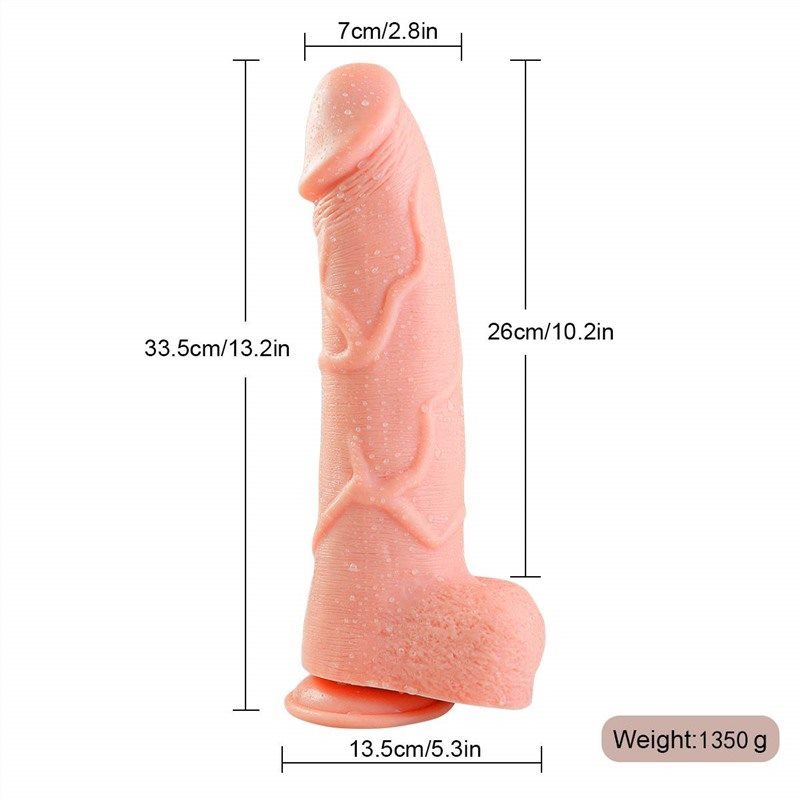 13 Inch Huge Realistic Dildo PVC Suction Cup Dildo