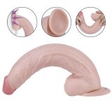 13 Inch Fat Realistic PVC Suction Cup Dildo