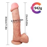 11.5 Inch Long Fat PVC Suction Cup Dildo