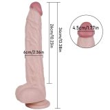 13 Inch Fat Realistic PVC Suction Cup Dildo