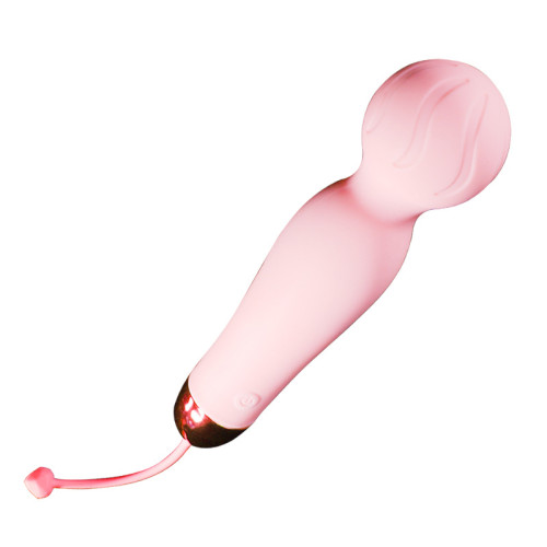 Soft Silicone 10 Vibration Pink Mini Magic Wand Vibrater