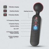 Smart Heating Wand Vibrator Digital Display G-Spot Clitoris Stimulator