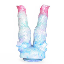 8.5 Inch Soft Silicone Double Headed Knot Dildo