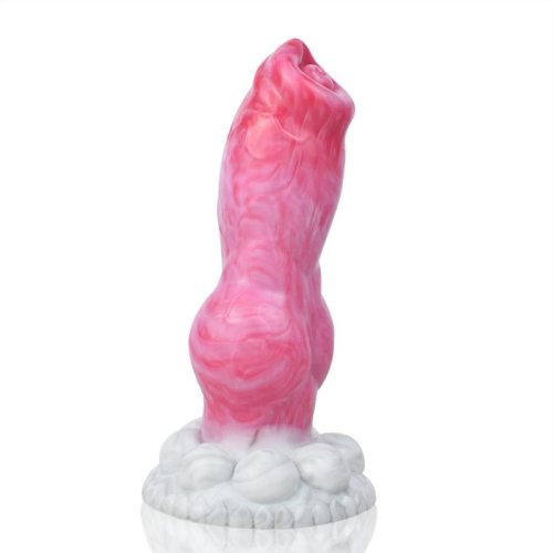 8 Inch Big Knotted Dog Dildo Silicone Wolf Penis