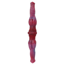 14 Inch Double Ended Dog Knot Dildo Pink/Black