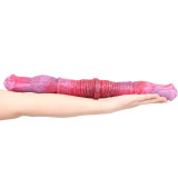 18.8 Inch Double Ended Animal Dog Knot Dildo Pink / Black