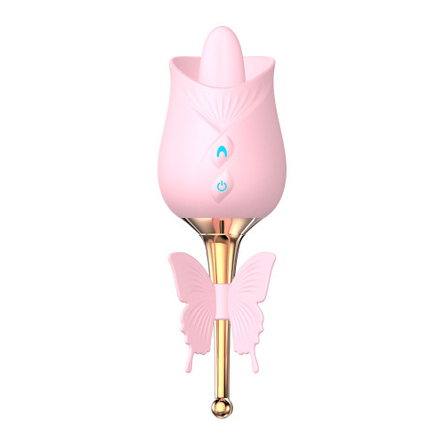 Rose Toy Clitoris Nipple Tongue Licking Vibrator