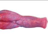 14 Inch Double Ended Dog Knot Dildo Pink/Black