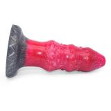 7 Inch Liquid Silicone Beaded Anal Dildo Butt Plug