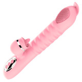 Heated Tongue Licking Clitoris G-Spot Thrustting Vibrator