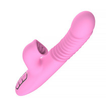 Realistic Thrusting Vibrator for Women Licking Clitoris