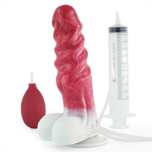 8 Inch Ejaculating Dilldo with Balls Squirting Sex toy