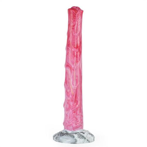 10.4 Inch Long Slim Horse Cock Dildo Soft Silicone Penis for Beginner