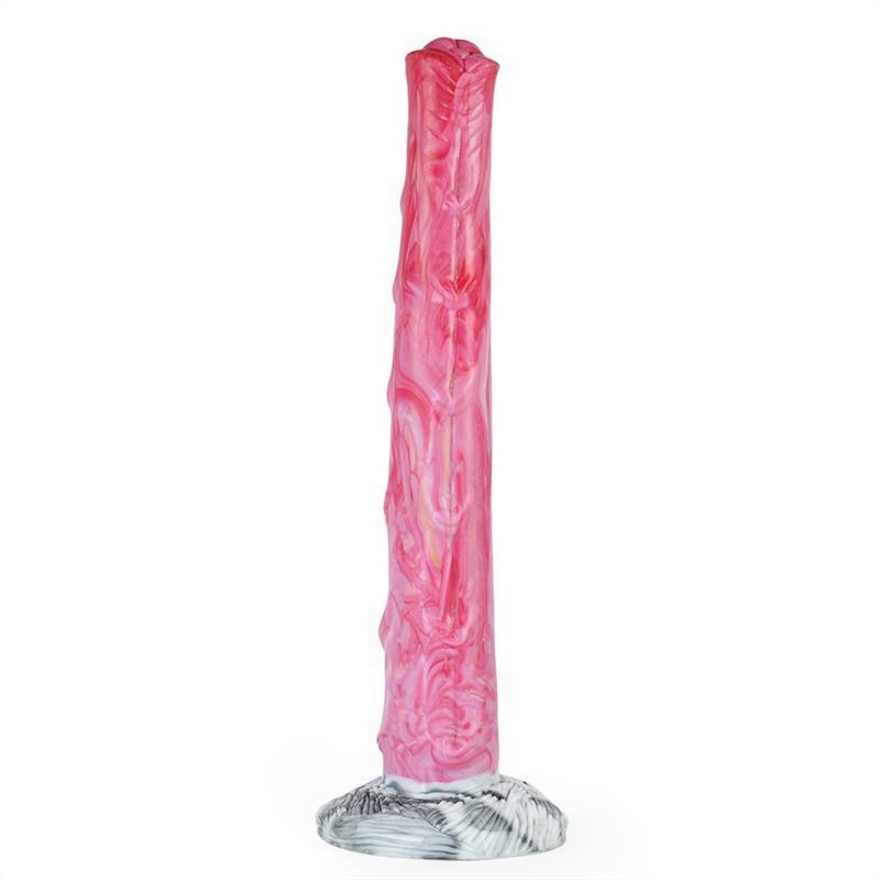 10.4 Inch Long Slim Horse Cock Dildo Soft Silicone Penis for Beginner