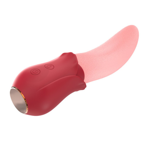 10 Speeds Realistic Rose Tongue Licking Vibrator