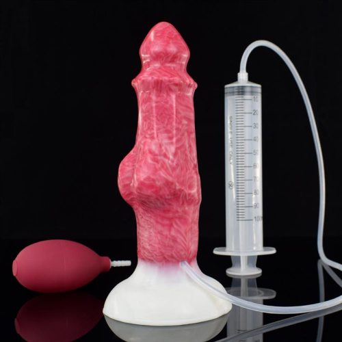 8.5 Inch Ejaculating Silicone Knotted Dildo Squirting Sex toy