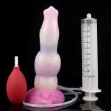 8 Inch Ejaculating Dog Dilldo Squirting Werewolf Penis