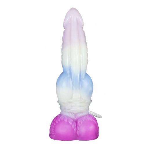 9.5 Inch Ejaculating Dog Dildo Big Knot Squirting Werewolf Penis