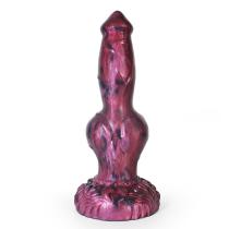 9.5 Inch Liqiuid Silicone Dog Dildo Big Knot Wolf Penis