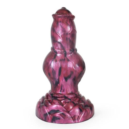 7.5 Inch Short Fat Dog Dildo Big Knot Werewolf Animal Penis