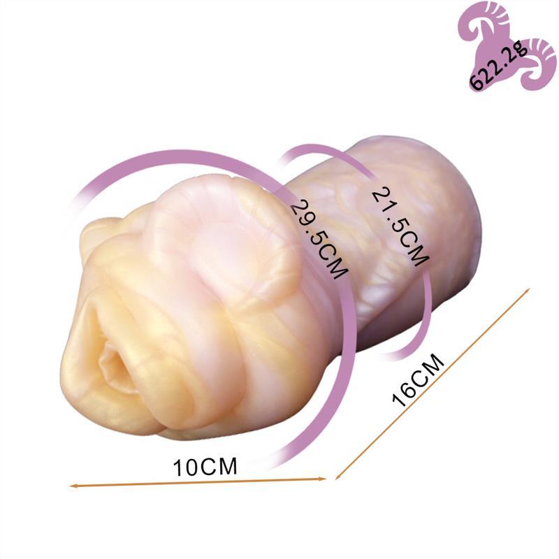 Funny Shaped Pussy Toy Soft Silicone Male Masturbator