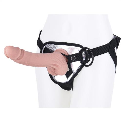 9.5 Inch Real Feel Dildo with Strap On Harness