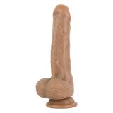 8 Inch Realistic Uncut Dildo with Strap On Harness